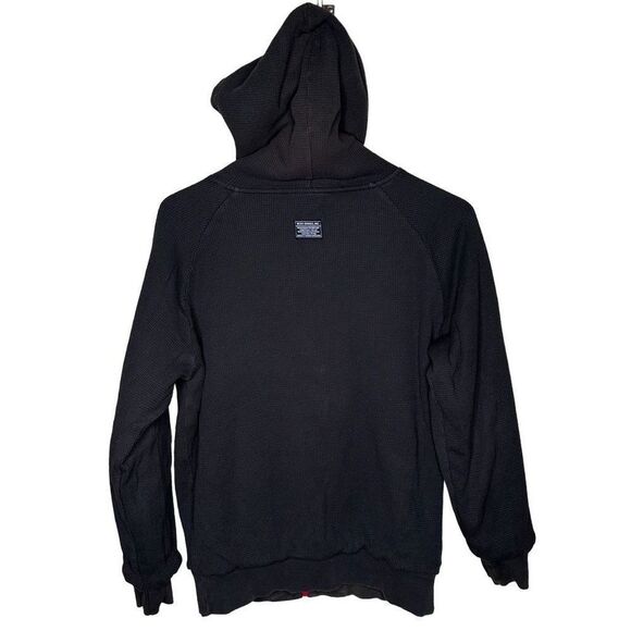 Y2K Grunge DC Reversible Sun Faded Full Zip Hoodie Large - Picture 5 of 7